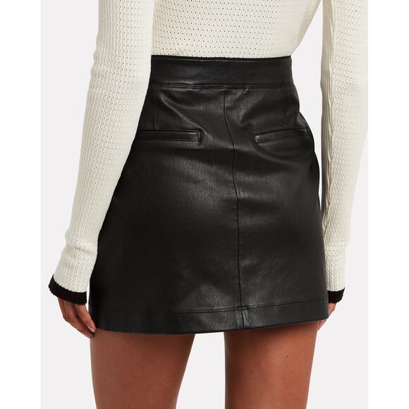 Helmut Lang core stretch leather mini skirt Size 10 - Picture 3 of 8